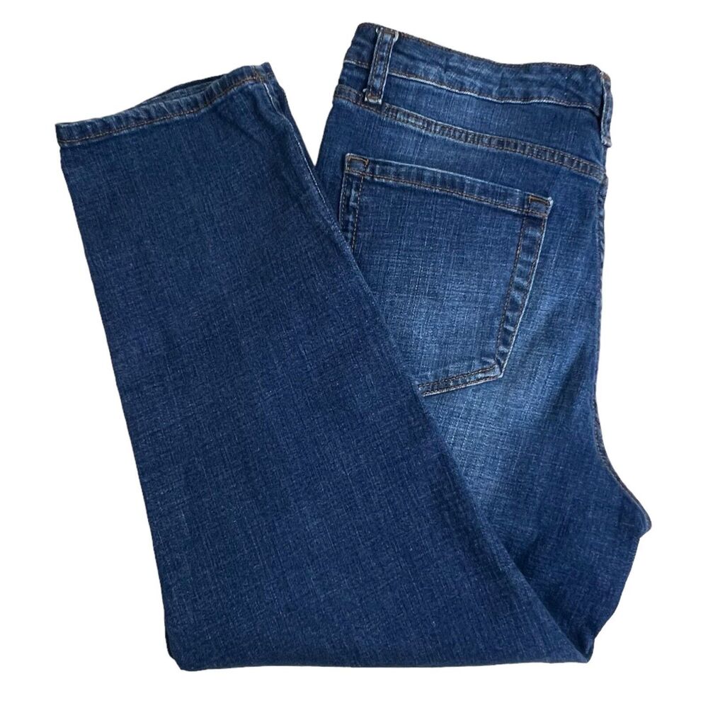 Ella Moss Womens Dark Wash High Waist Straight Leg Jeans‎ 12/31